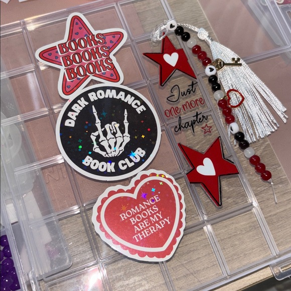 Just one more chapter handcrafted bookmark ❤️🖤 - Picture 2 of 2